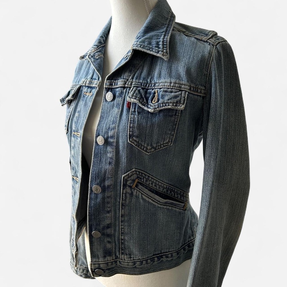 Vintage Levi's Distressed Light Wash Denim Trucker Jacket - Size: Small